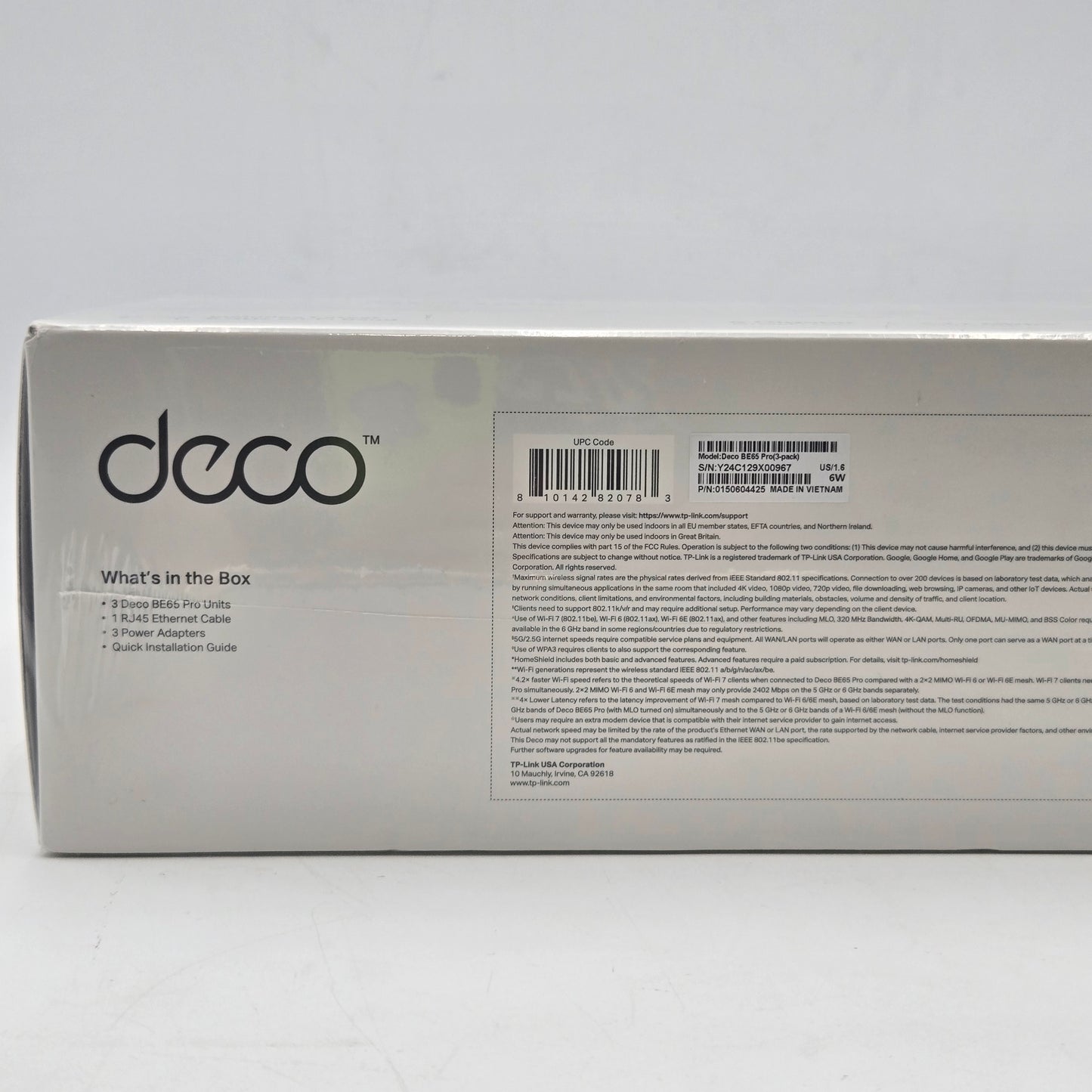 New TP-Link Deco BE11000  Multi-Gig Whole Home BE65 PRO