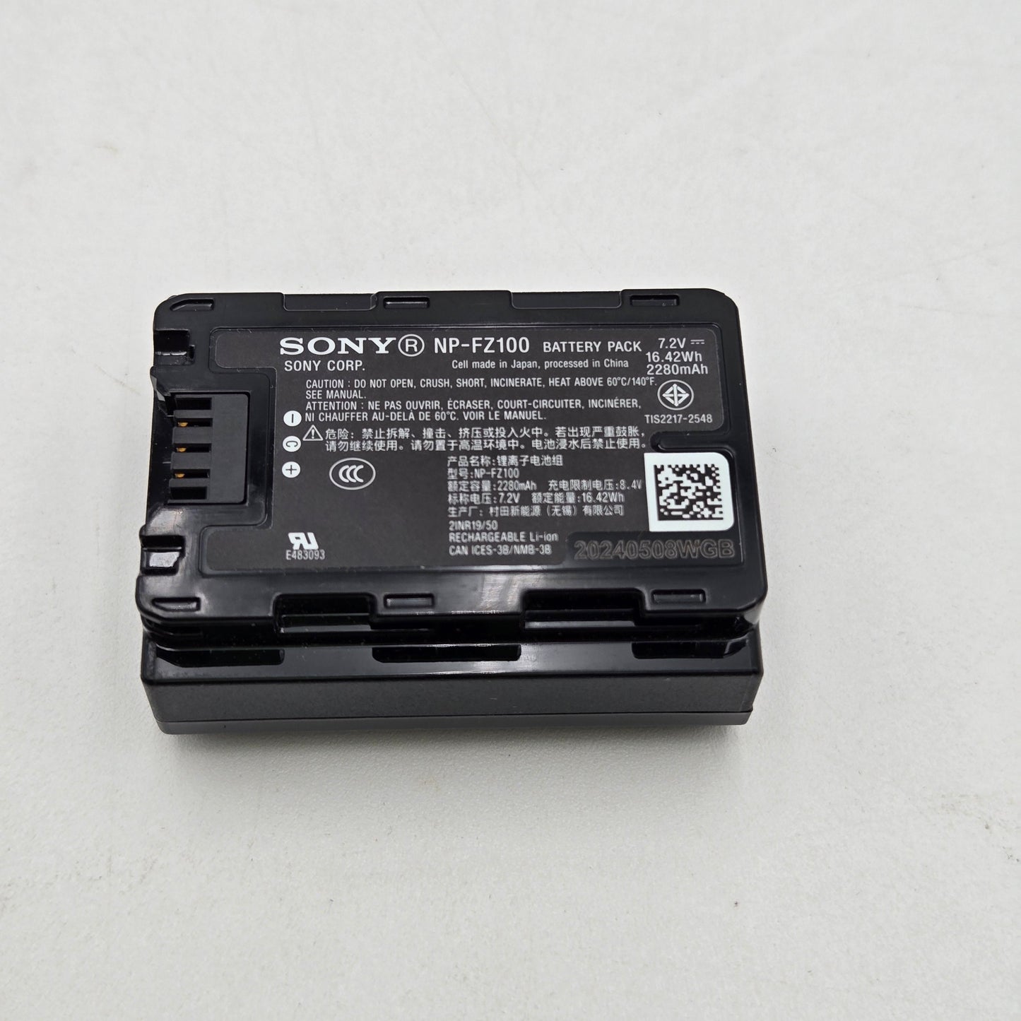 Sony Z series 16.4wh  camera battery NP-FZ100