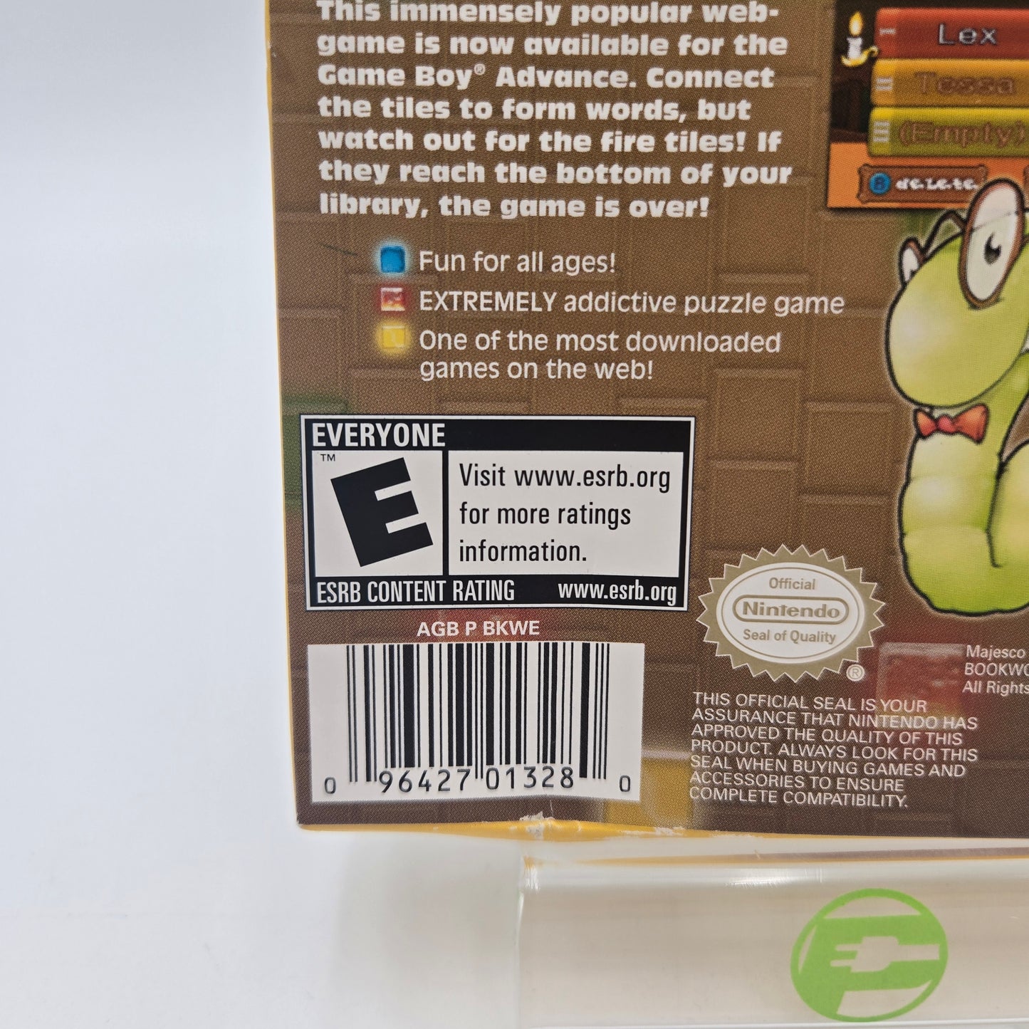 Bookworm (Nintendo GameBoy Advance, 2004) CIB