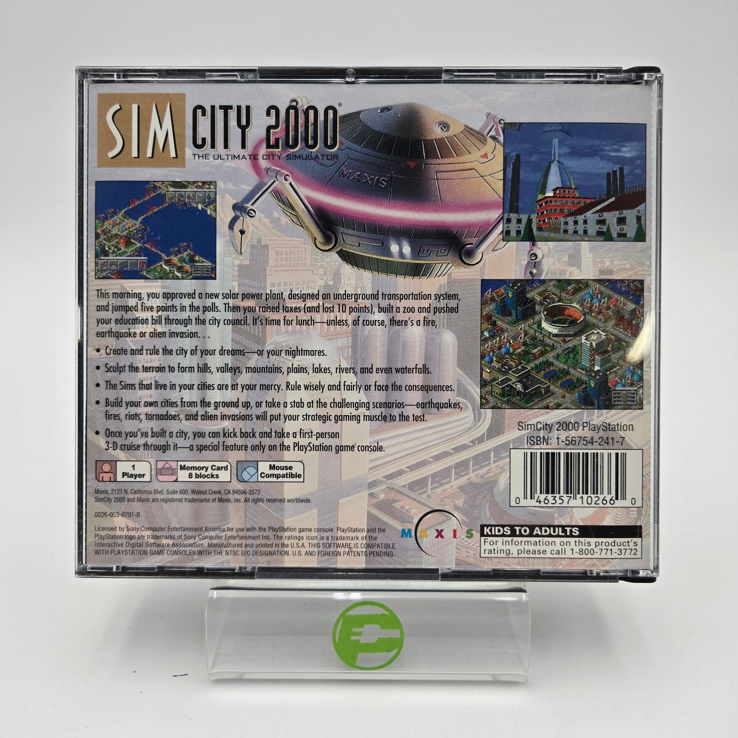 SimCity 2000 (Sony PlayStation 1 PS1, 1996) CIB