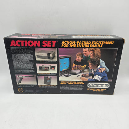 Nintendo Entertainment System NES Action Set NES-001 Gray Complete in Box CIB
