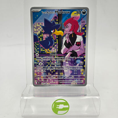 Pokémon TCG Team Rocket's Murkrow 200/182 SV10 Destined Rivals Illustration Rare