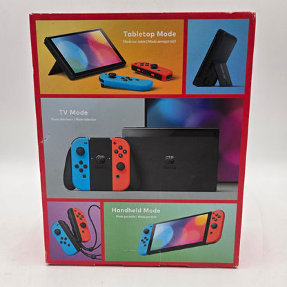 Like Brand New Nintendo Switch OLED Video Game Console HEG-001 Red/Blue