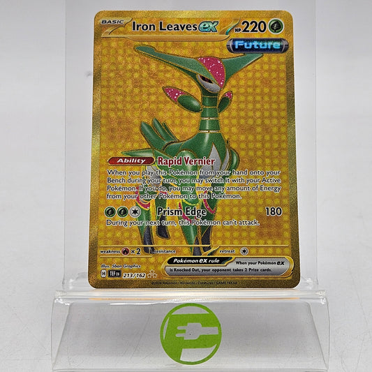 Pokemon TCG Scarlet & Violet: Temporal Forces Iron Leaves ex 213/162 English