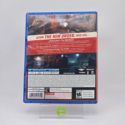 Wolfenstein: The Old Blood (Sony PlayStation 4 PS4, 2015)