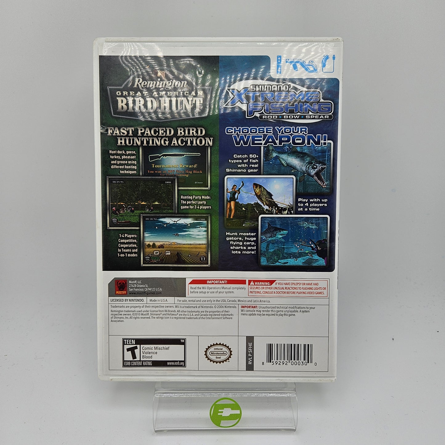Remington Great American Bird Hunt & Shimano Xtreme Fishing Dual Pack Wii, 2010