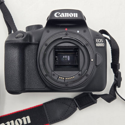 Canon EOS 4000D 18.0MP Digital SLR DSLR Camera PLUS bag and accessories