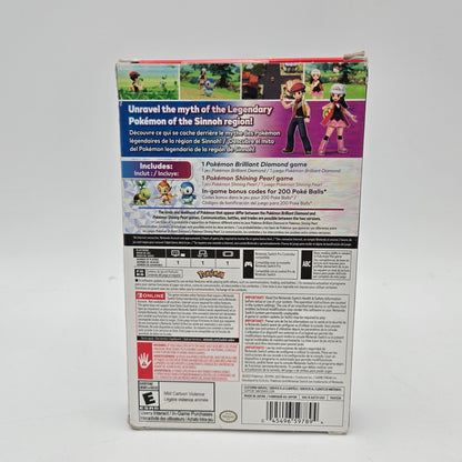 New Pokemon Brilliant Diamond & Shining Pearl Double Pack Nintendo Switch, 2021