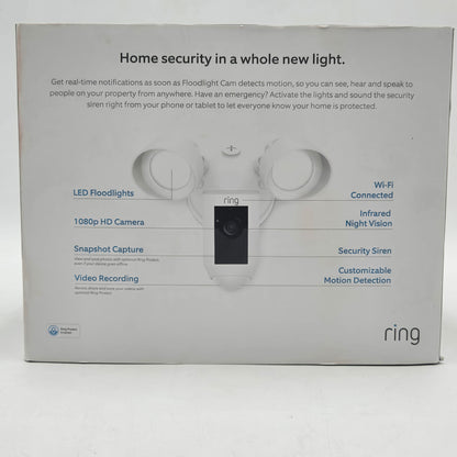 Ring Flood Light Cam Motion Detection Security camera 2540A1802L-C02FX