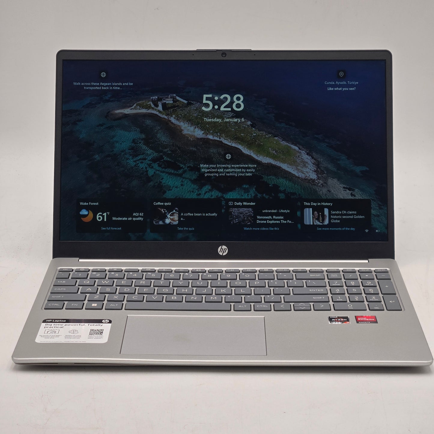 HP Laptop 15-FC0255NR 15.6" AMD Ryzen 3 7320U 2.4GHz 8GB RAM 256GB SSD Radeon