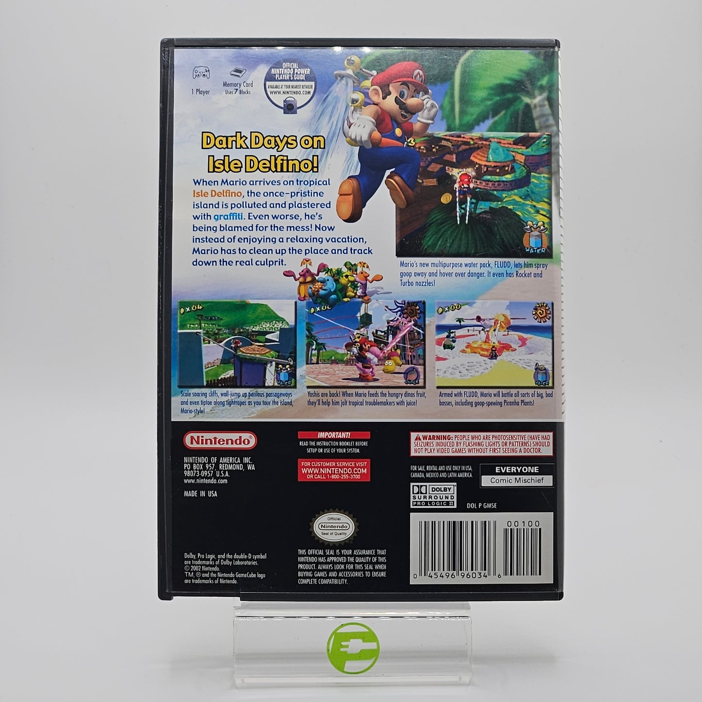 Super Mario Sunshine [Player's Choice] (Nintendo GameCube, 2003)