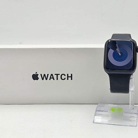 Unlocked Apple Watch SE 2nd Gen 44MM Black Aluminum Black Sport Band A2727