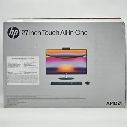 New HP AIO 27-cr0023w 27" AMD Ryzen 7 2.00GHz 12GB RAM
