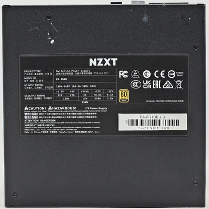 NZXT C850 PA-8G1BB-US 80 Plus Gold 850W Fully Modular Power Supply