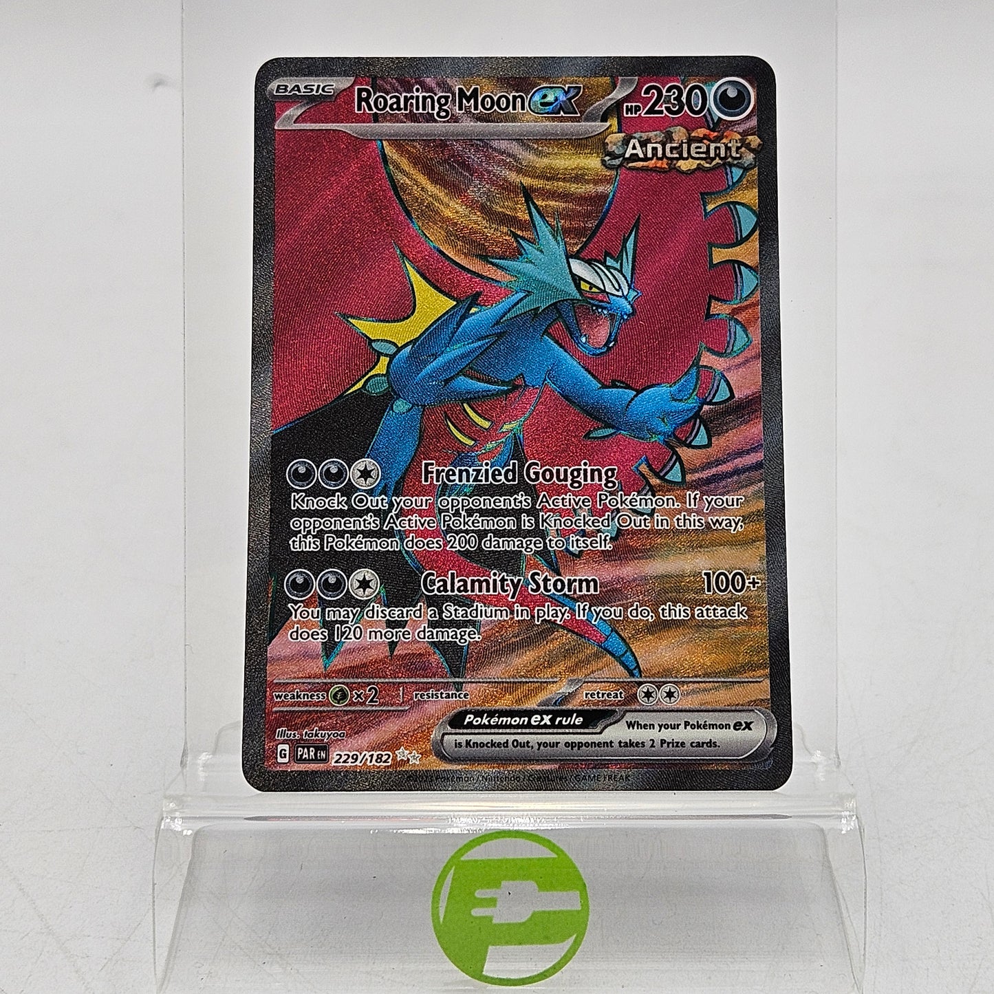 Pokemon TCG Scarlet & Violet: Paradox Rift Roaring Moon ex 229/182 English