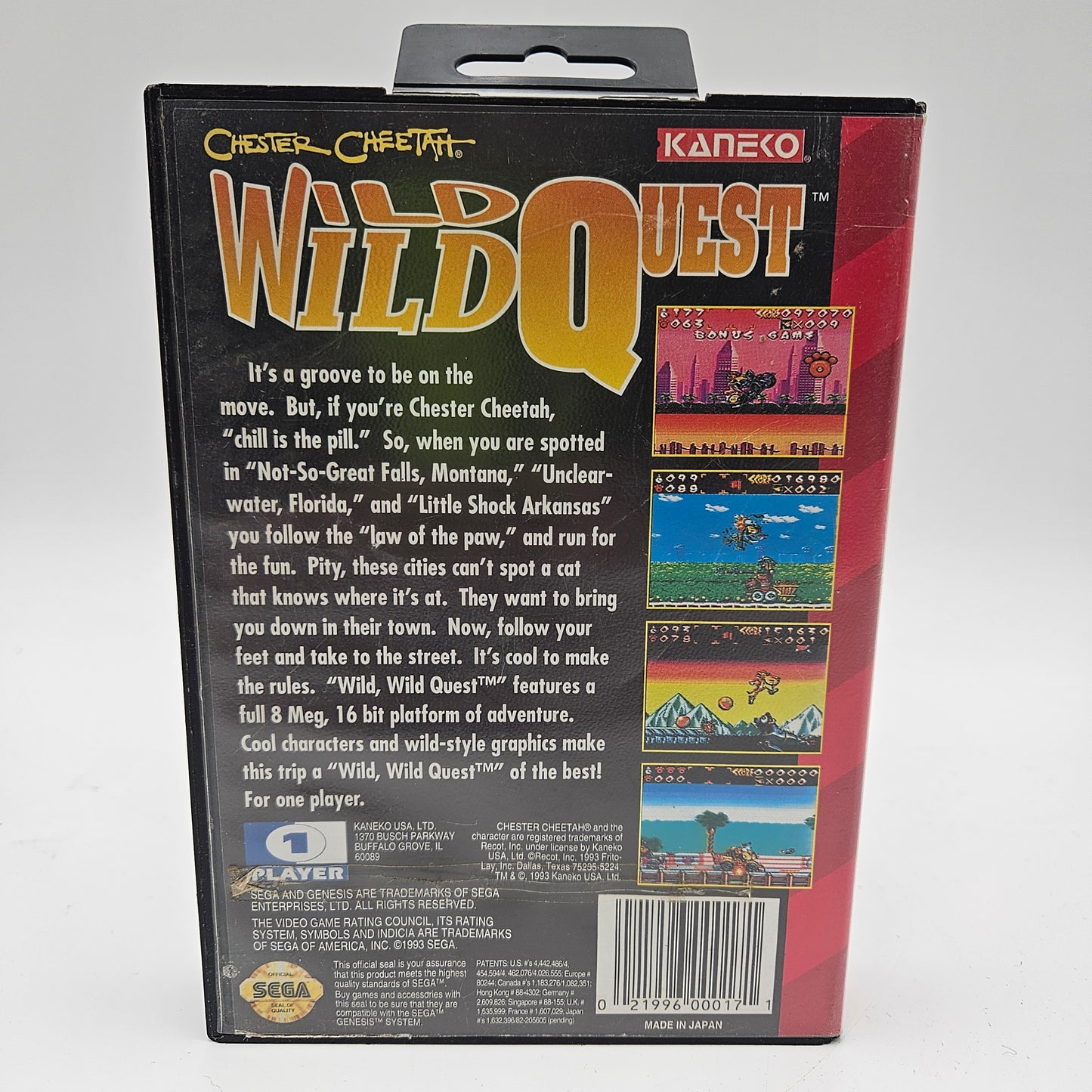 Chester Cheetah Wild Wild Quest (Sega Genesis, 1993) CIB