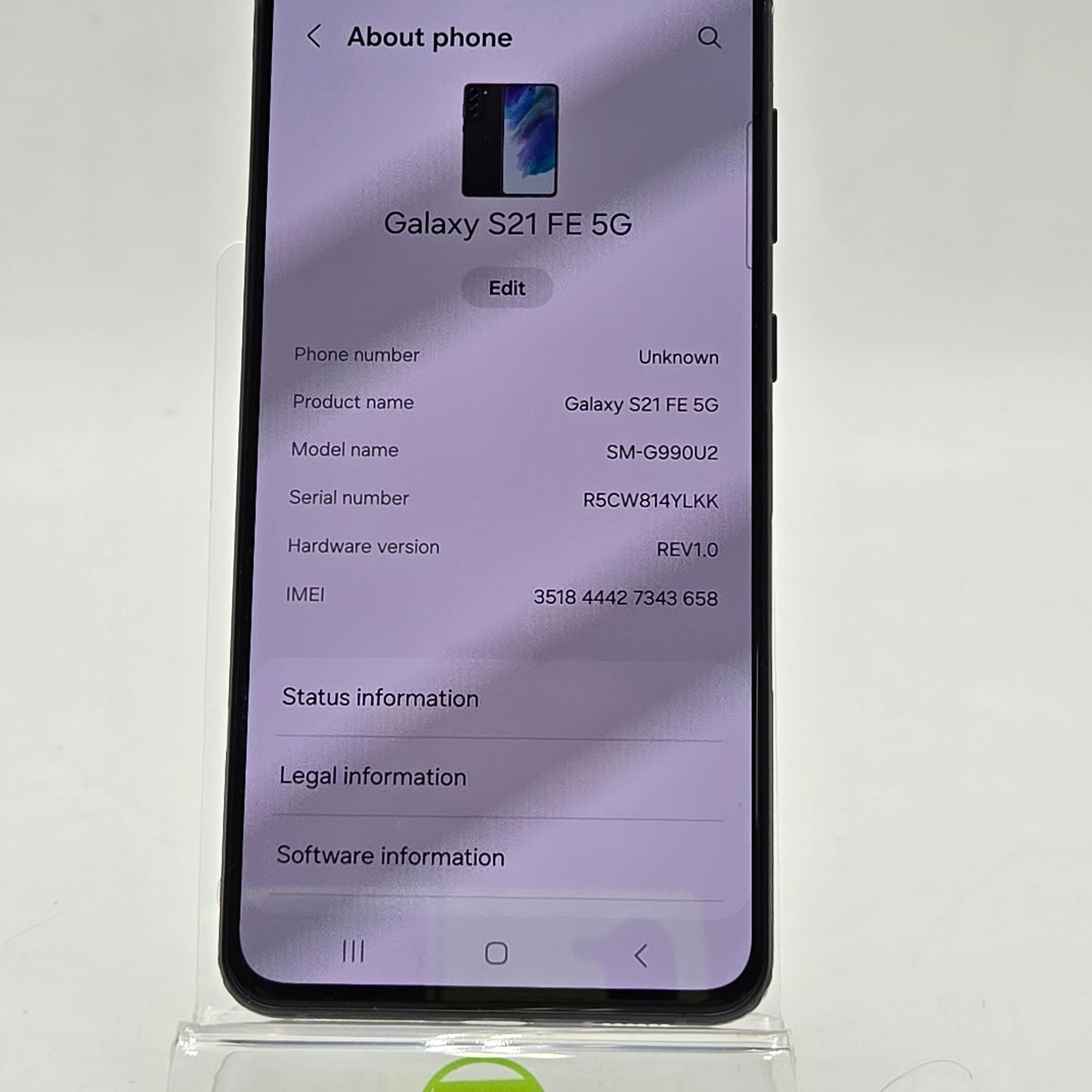 Verizon Samsung Galaxy S21 FE 5G 128GB Graphite