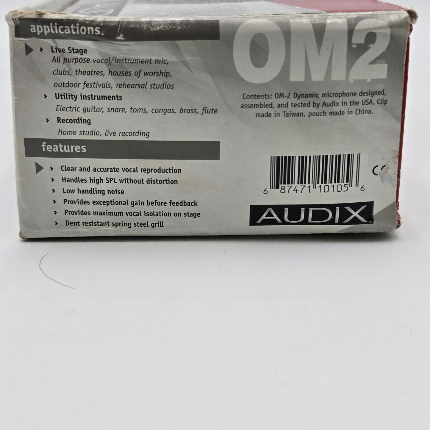 Audix 0M2 50Hz-16Hz Handheld Hypercardioid Dynamic Microphone