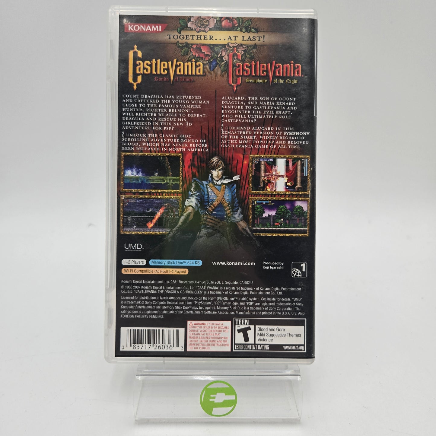 Castlevania Dracula X Chronicles (Sony PlayStation Portable PSP, 2007)