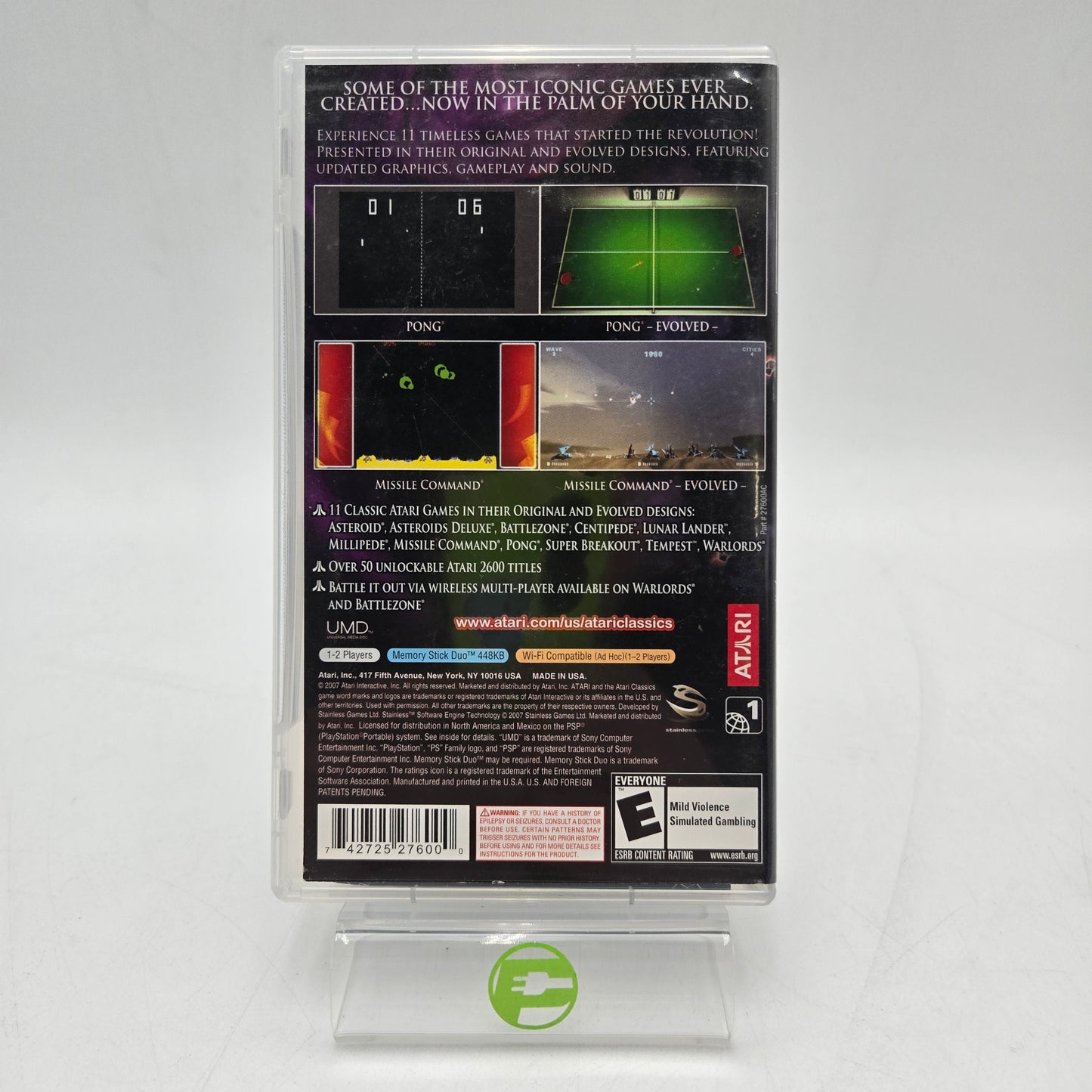 Atari Classics Evolved (Sony PlayStation Portable PSP, 2007)