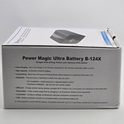 Blackvue Power Magic Ultra Battery  Dash Camera LiFePO4 Battery Pack B-124X