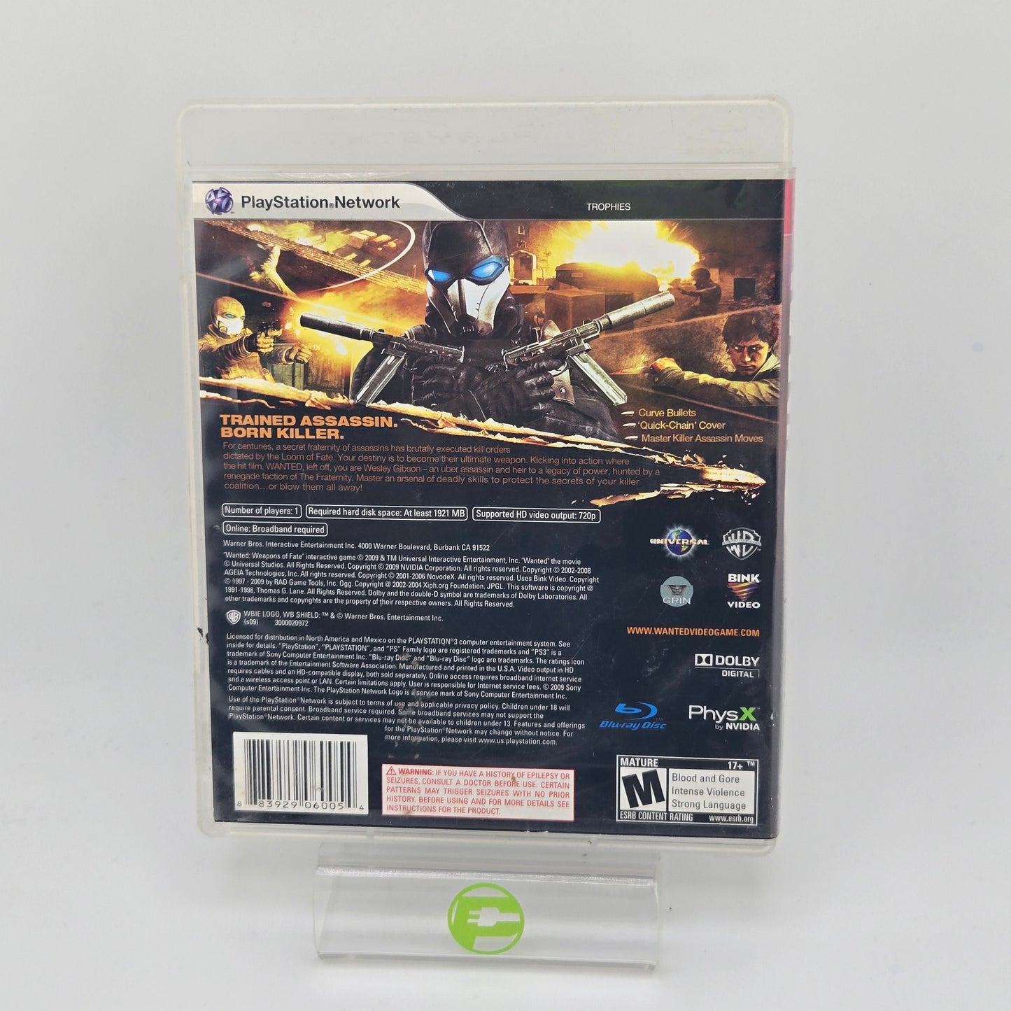 Wanted: Weapons of Fate (Sony PlayStation 3 PS3, 2009)