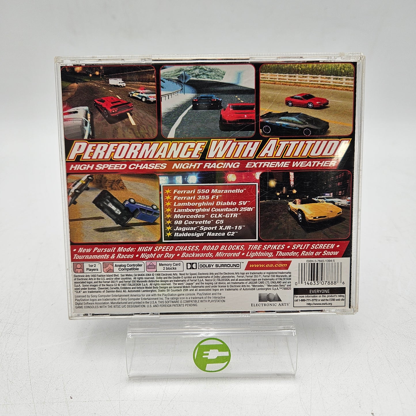 Need for Speed 3 Hot Pursuit (Sony PlayStation 1 PS1, 1997)