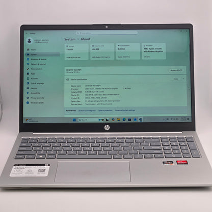 HP Laptop 15-FC0255NR 15.6" AMD Ryzen 3 7320U 2.4GHz 8GB RAM 256GB SSD Radeon