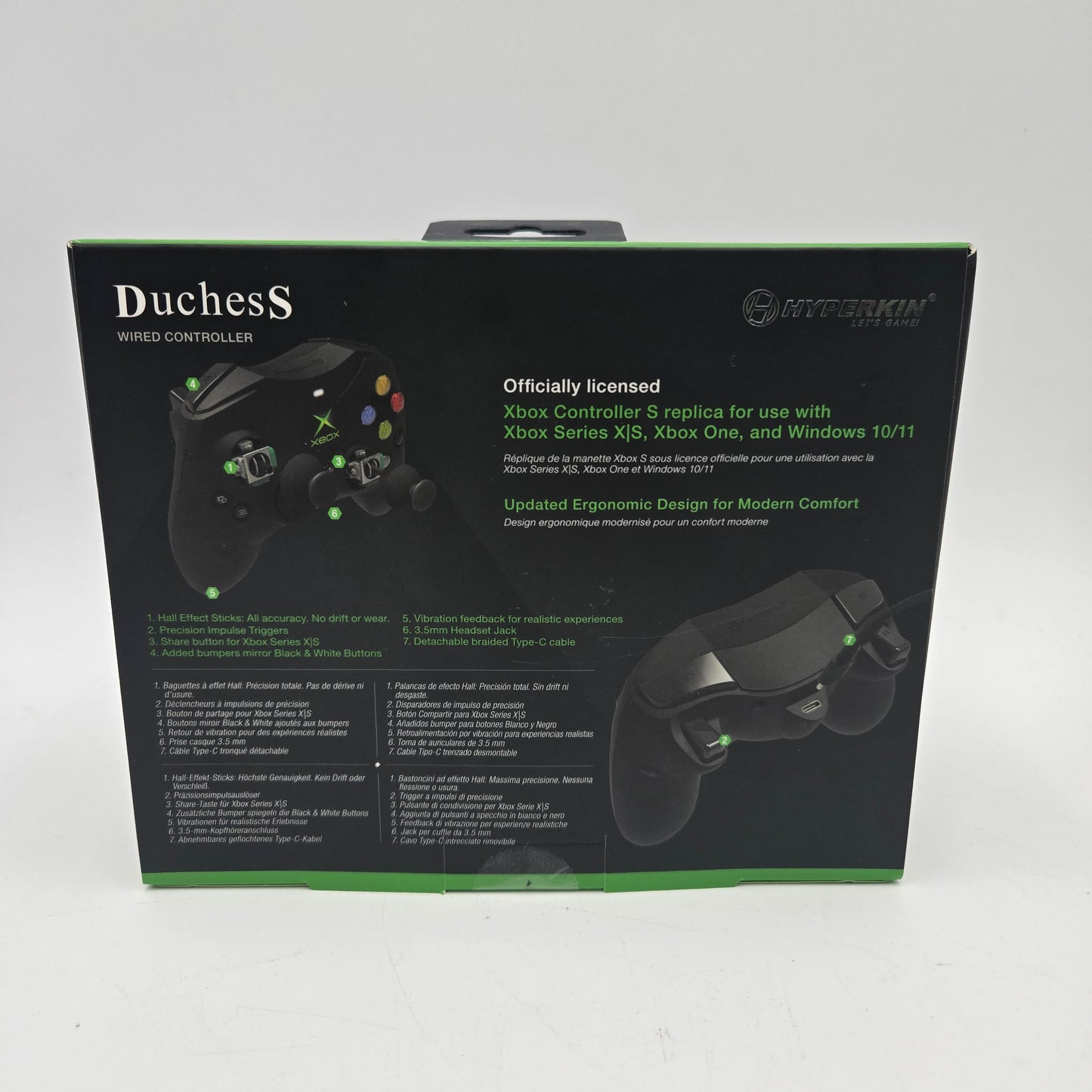 New Hyperkin Duchess Xbox Wired Controller Controller M01618-BK