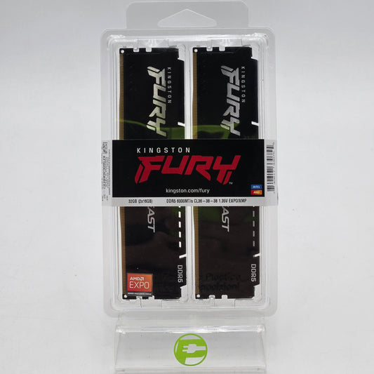 New Kingston FURY Beast 32GB (2x16GB) RAM DDR5 6000MT/s KF560C36BBEK2-32