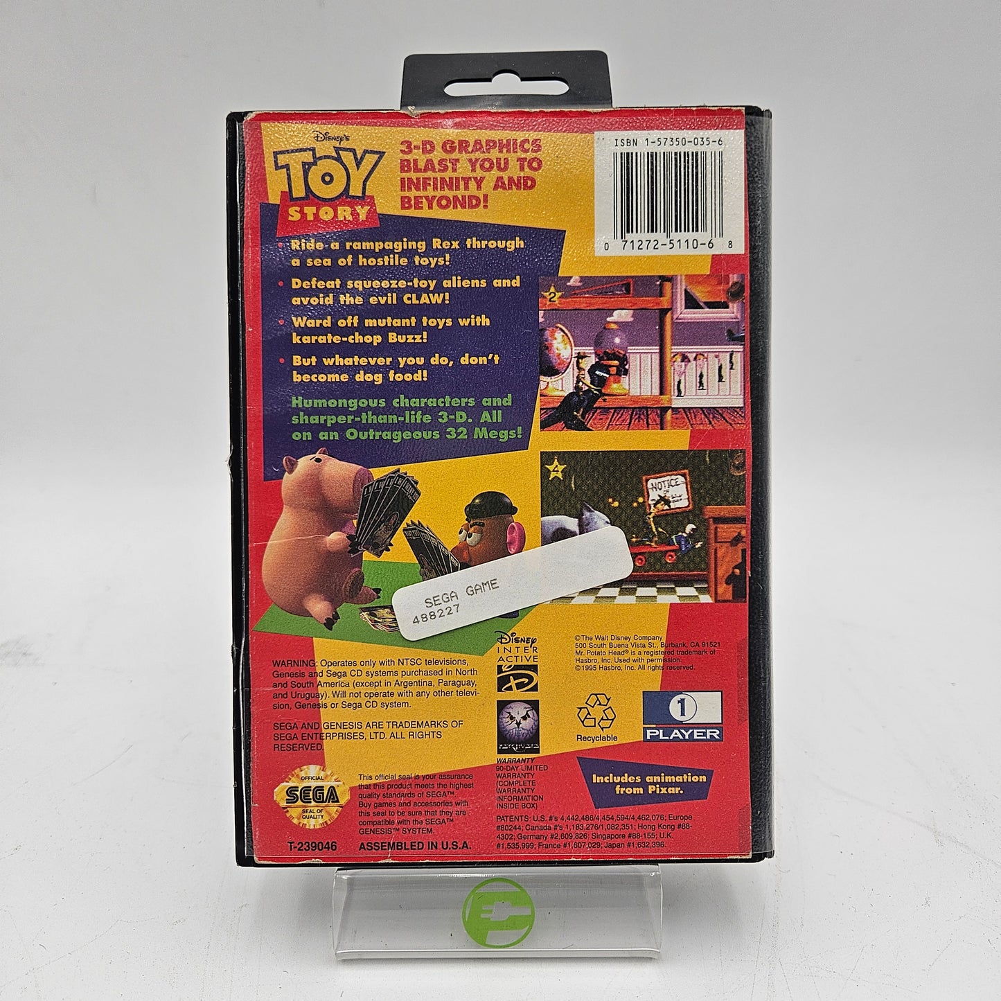 Toy Story (Sega Genesis, 1995) *Cut Box Read*