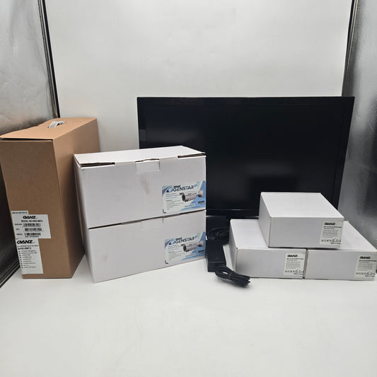 Ganz Security Camera LOT w/ 5 Cameras, Video Recorder, and Monitor 