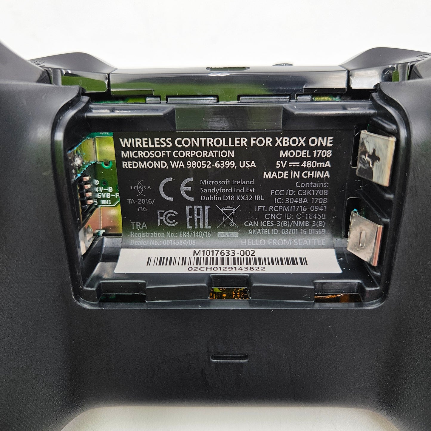 Microsoft Xbox One Wireless Controller Ocean Shadow 1708
