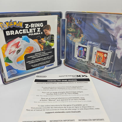 Pokemon Sun & Pokemon Moon Dual Pack [Steelbook Edition] (Nintendo 3DS, 2016)