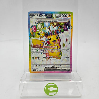 Pokémon TCG Pikachu ex 219/191 SV08 - Surging Sparks Ultra Rare