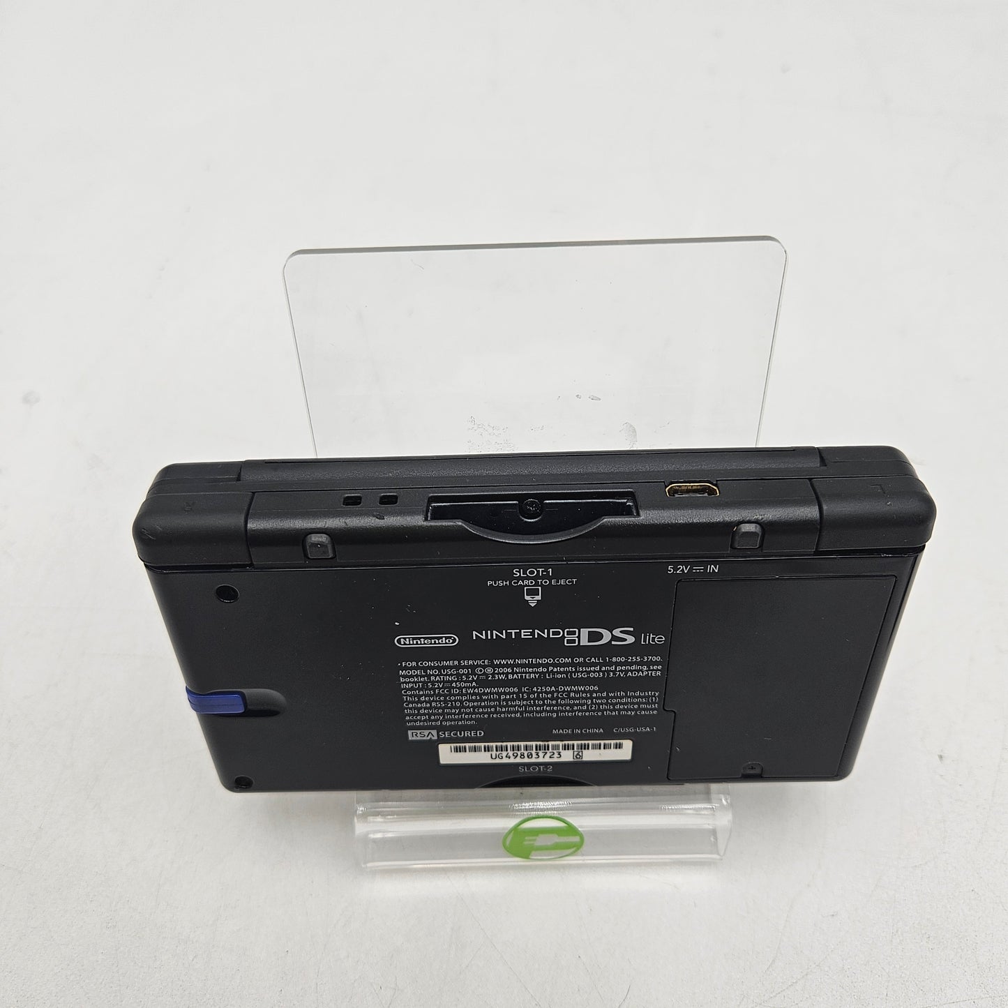 Nintendo DS Lite Handheld Game Console USG-001 Black *Loose Charge Port*