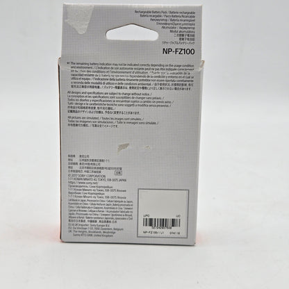 Sony Z series 16.4wh  camera battery NP-FZ100