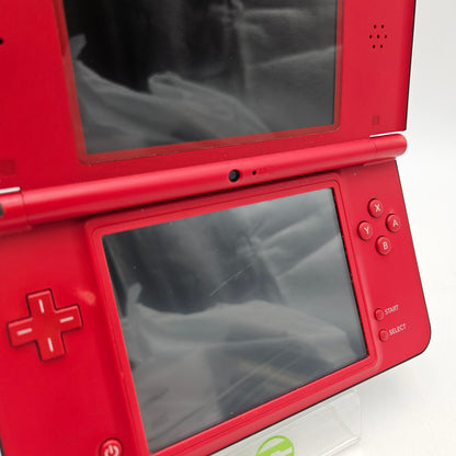 Nintendo DSi XL Handheld Game Console UTL-001 Red Super Mario 25th Anniversary *Loose Charge Port*