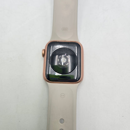 GPS Only Apple Watch SE 1st Gen 40MM Gold Aluminum Beige Nylon Band MKQ03LL/A