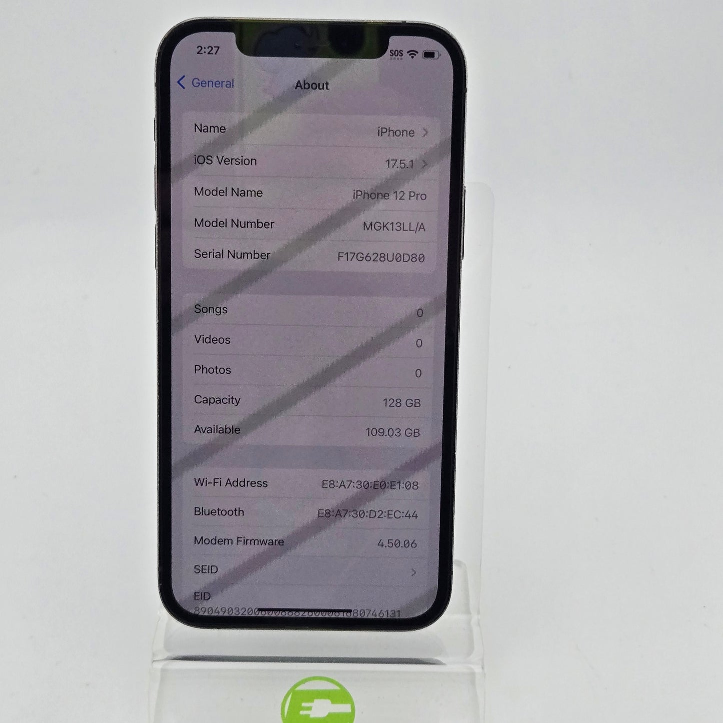 Unlocked Apple iPhone 12 Pro 128GB Graphite MGK13LL/A