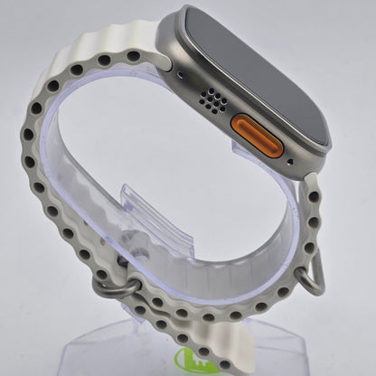 Unlocked Apple Watch Ultra 49MM Natural Titanium White Ocean Band MNH83LL/A