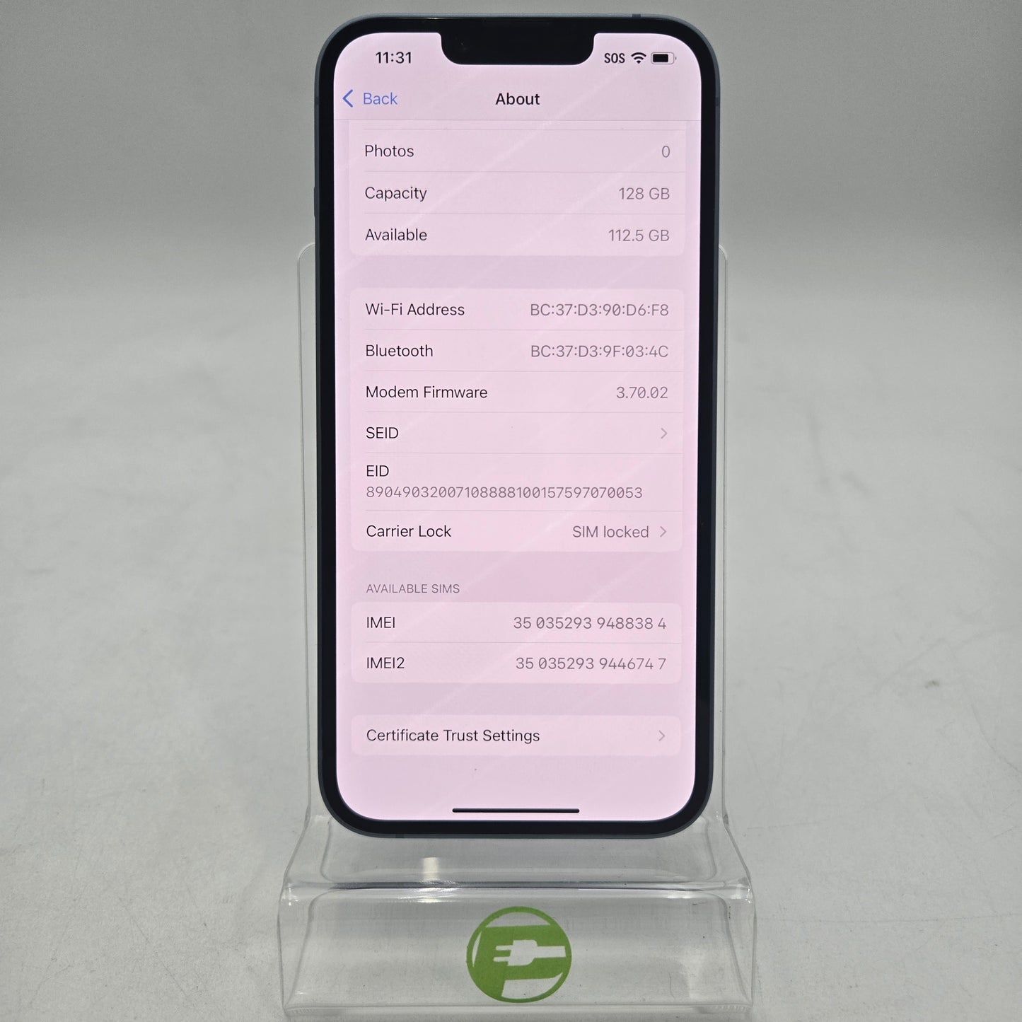 Spectrum Apple iPhone 14 128GB Blue MPVH3LL/A