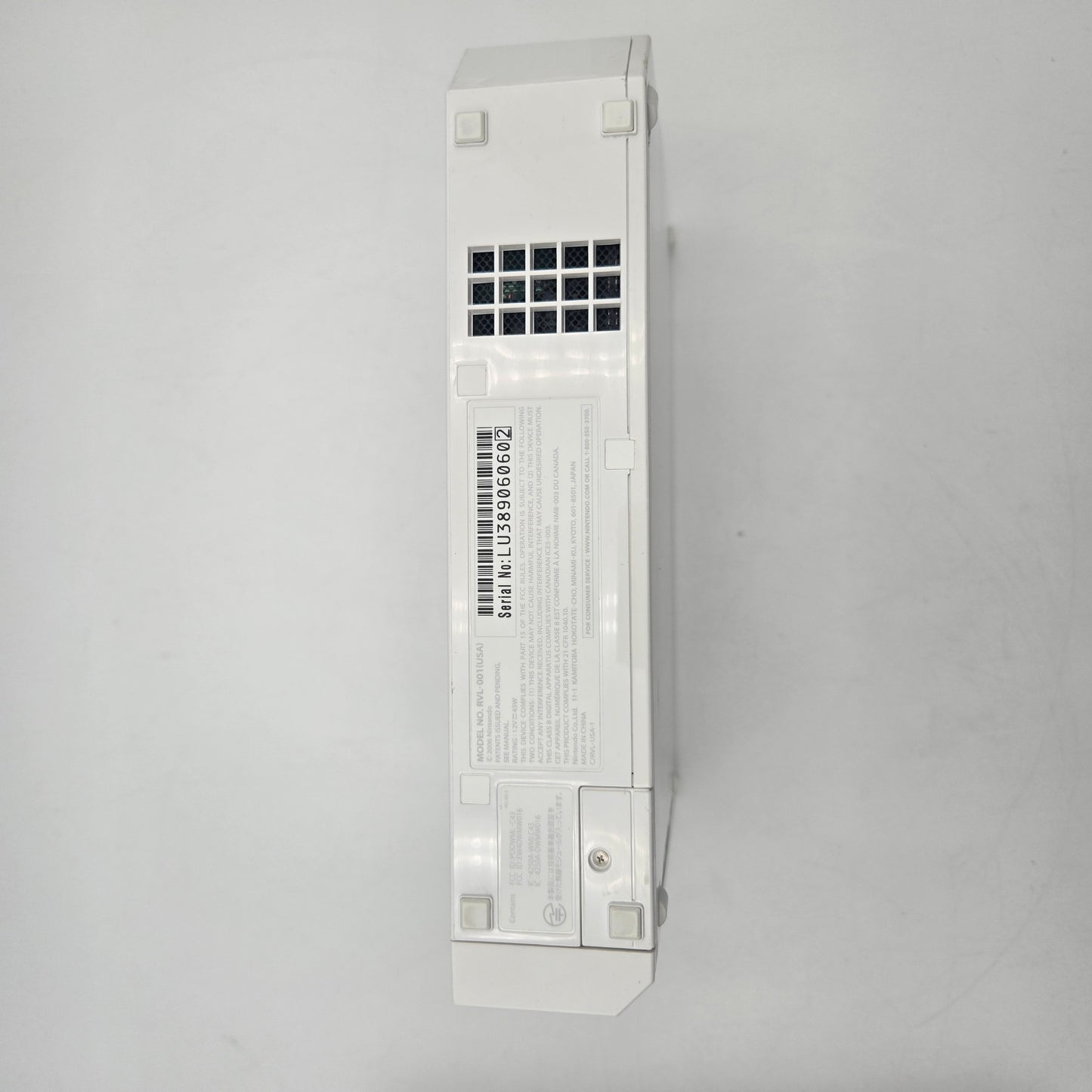 Nintendo Wii Video Game Console RVL-001 White