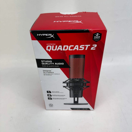 New HyperX Quadcast 2 20 Hz - 20 kHz USB Condenser Gaming Microphone 92642697